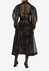 Organza Trench Coat