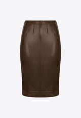 Shiny Mini Pencil Skirt