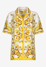 Majolica Print Silk Shirt