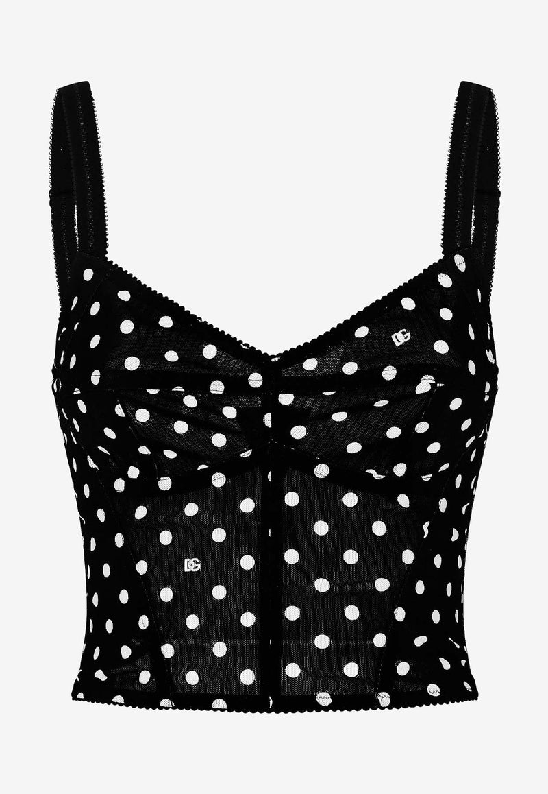 Polka Dot Corset Top