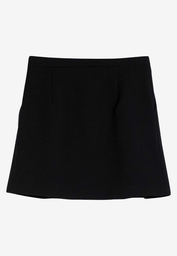 Pied De Poule Mini Wrap Skirt