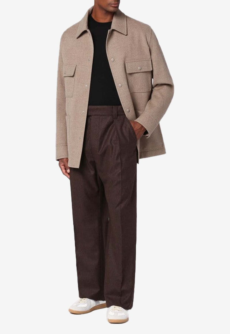 Reinga Wool and Cashmere Tailored Pants