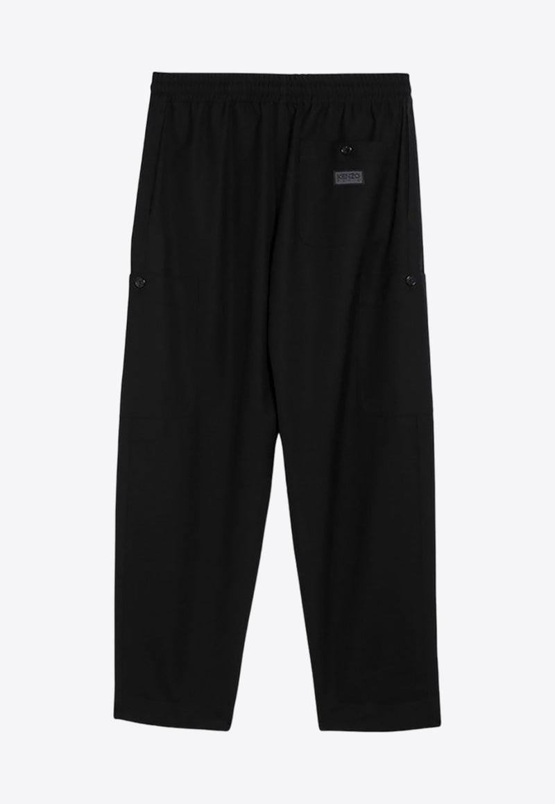 Drawstring Wool Pants