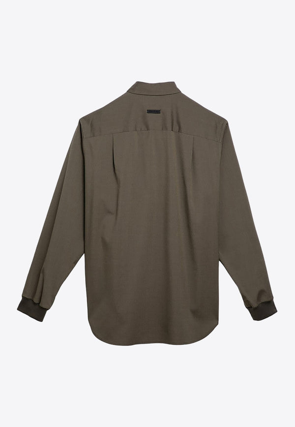 Long-Sleeved Oxford Shirt