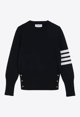 4-bar Stripes Wool Sweater