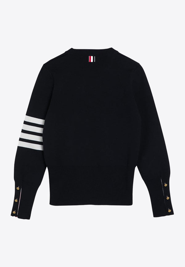 4-bar Stripes Wool Sweater