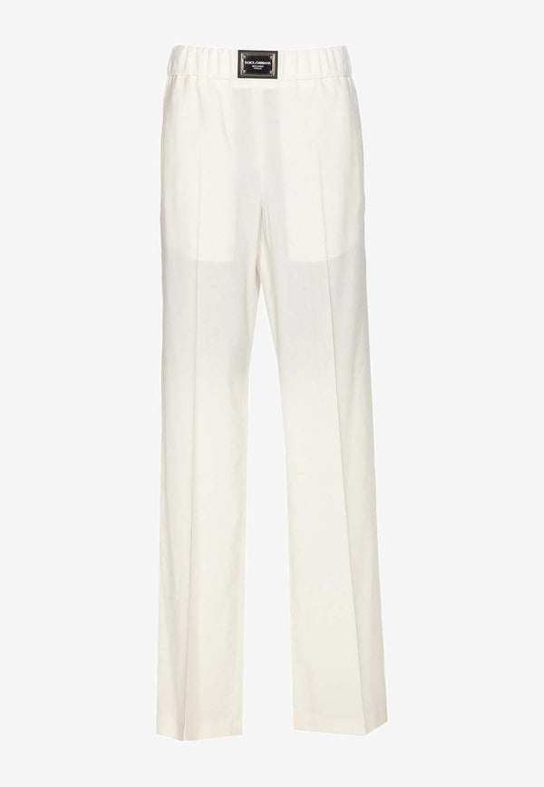 Logo Straight-Leg Pants