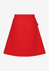 A-line Pleated Mini Skirt