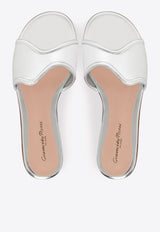 Lucrezia Metallic-Leather Slides