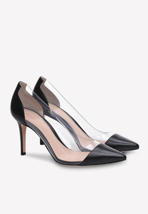 Plexi 85 Pointed Pumps in Patent Leather