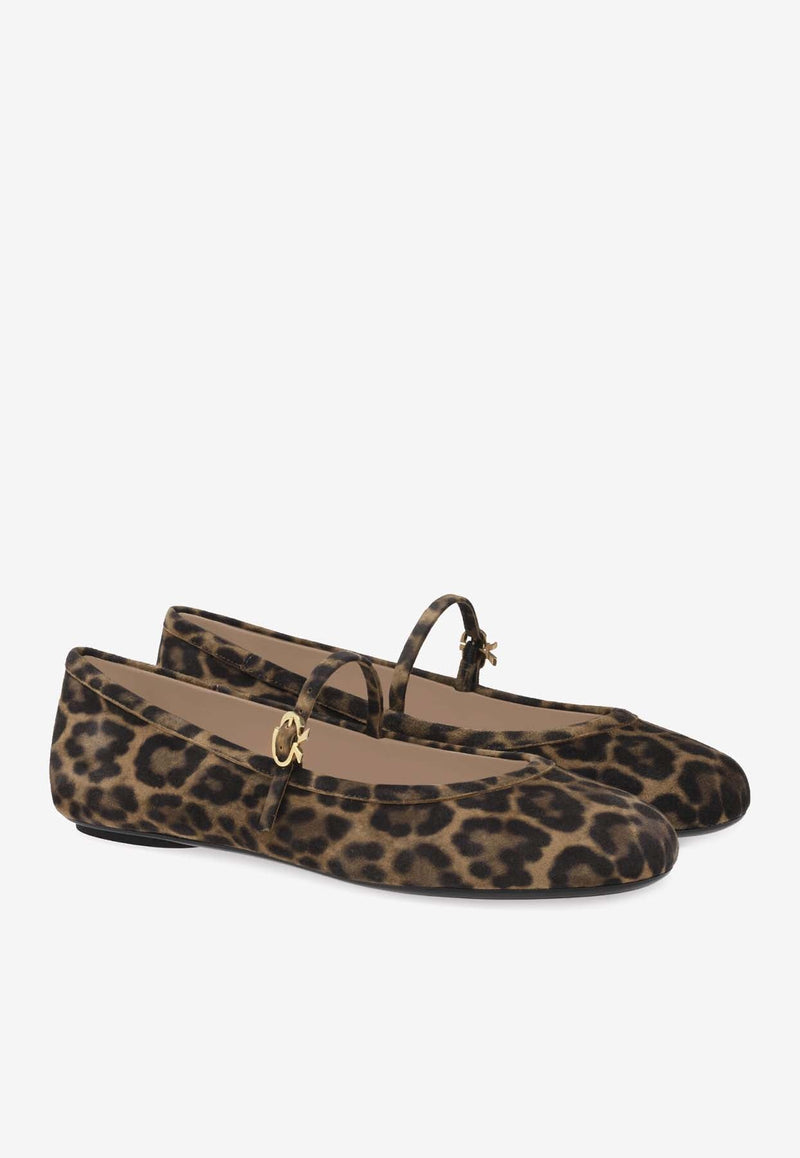 Carla Leopard-Print Ballerina Flats