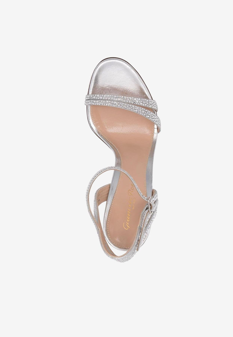 Freesia 105 Crystal-Embellished Sandals
