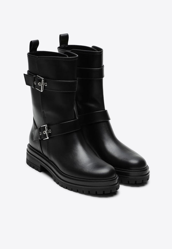 Thiago Leather Biker Boots