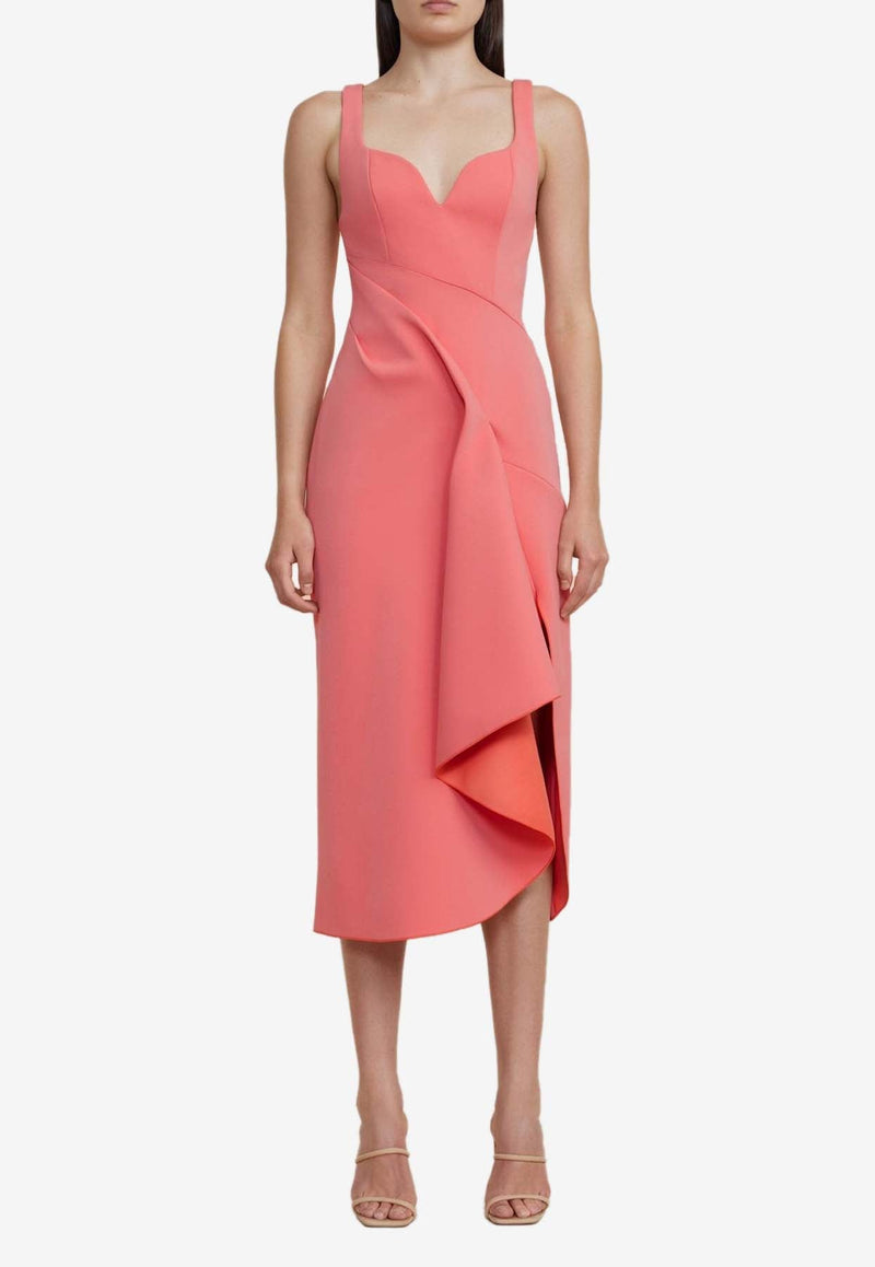 Gowrie Draped Midi Dress