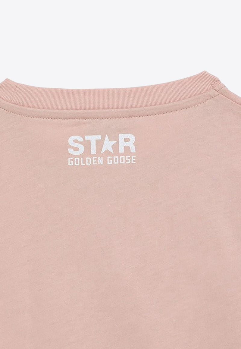 Girls Star Print T-shirt