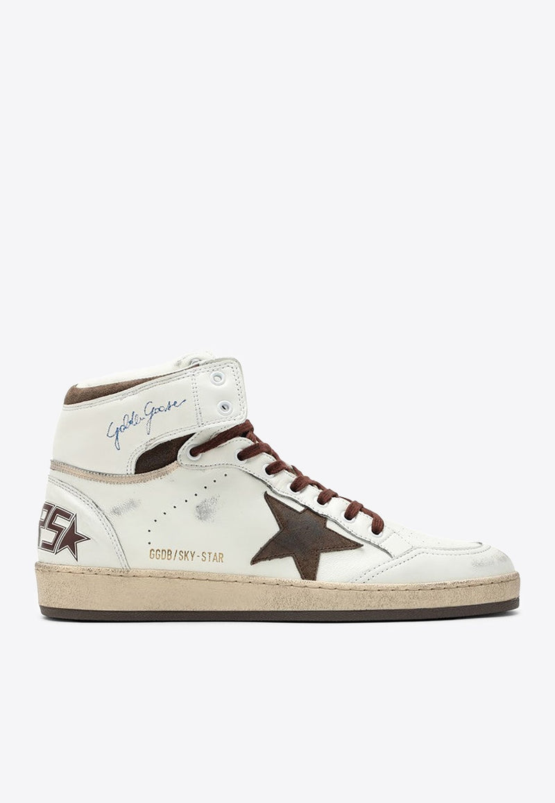 Sky-Star High-Top Leather Sneakers