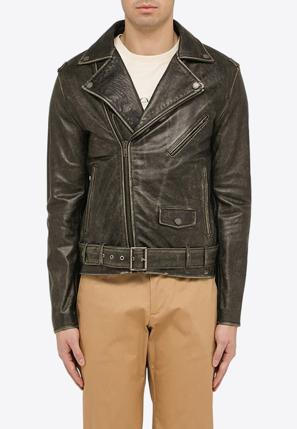 Vintage Biker Leather Jacket