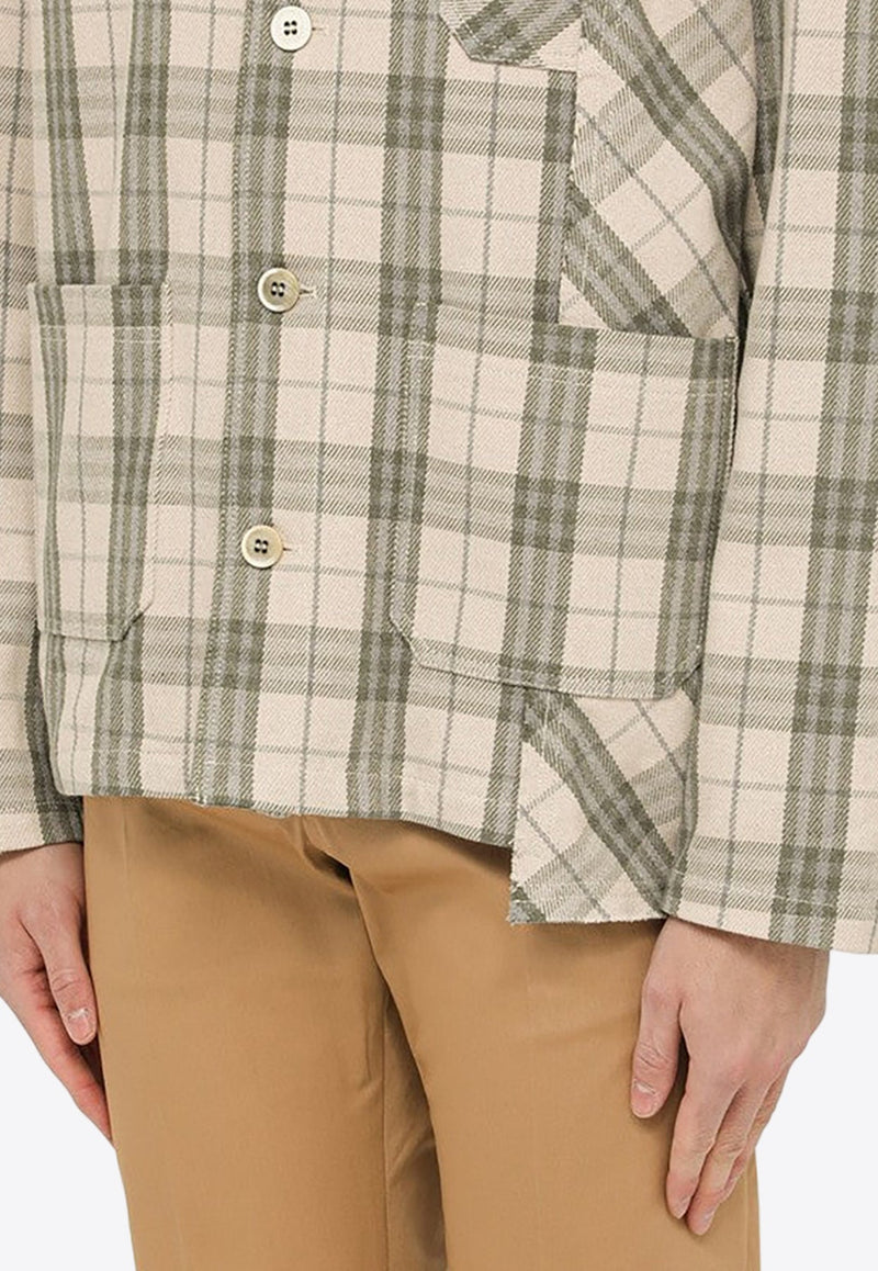 Checked Pattern Overshirt