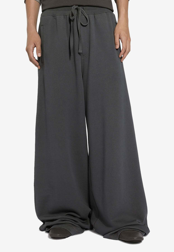 Wide-Leg Drawstring Pants