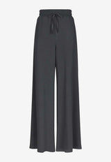 Wide-Leg Drawstring Pants