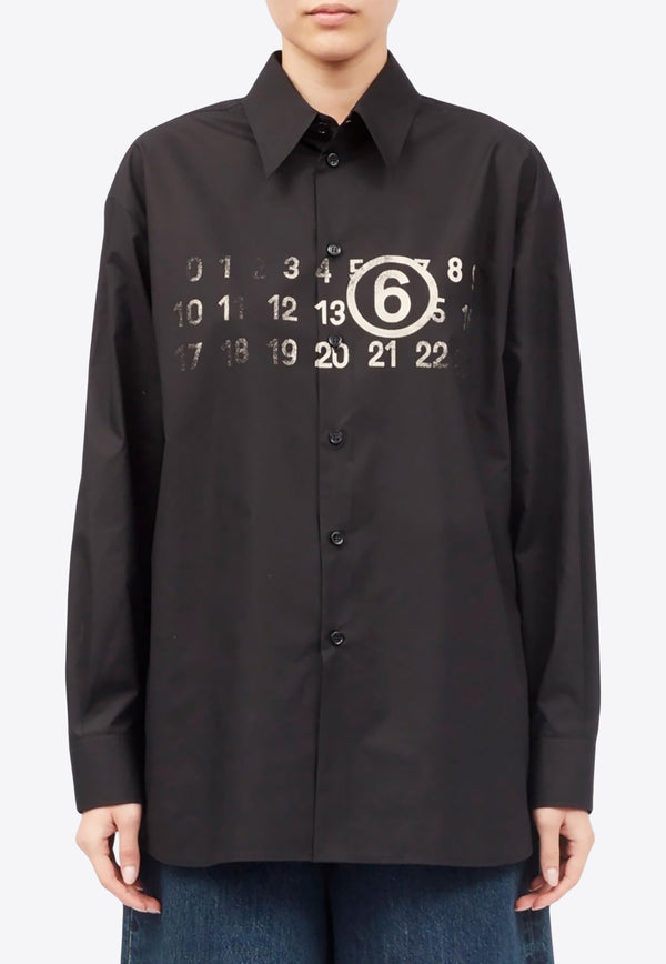 Oversized Logo Print Shirt