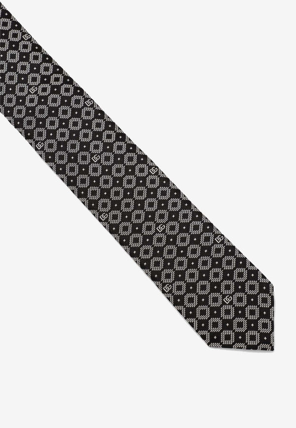 DG Logo Jacquard Silk Tie