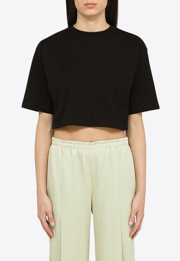 Logo-Embroidered Cropped T-shirt