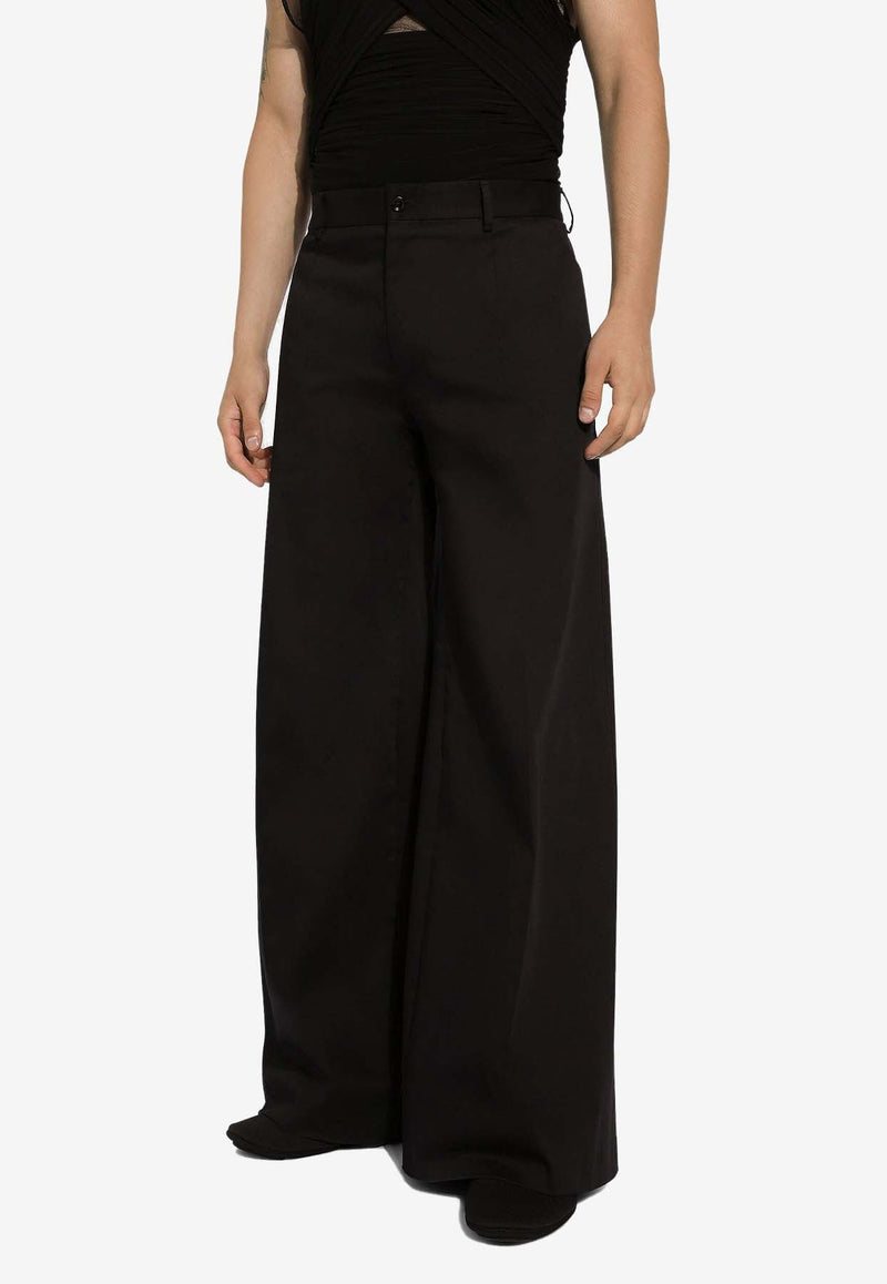 Tailored Wide-Leg Pants