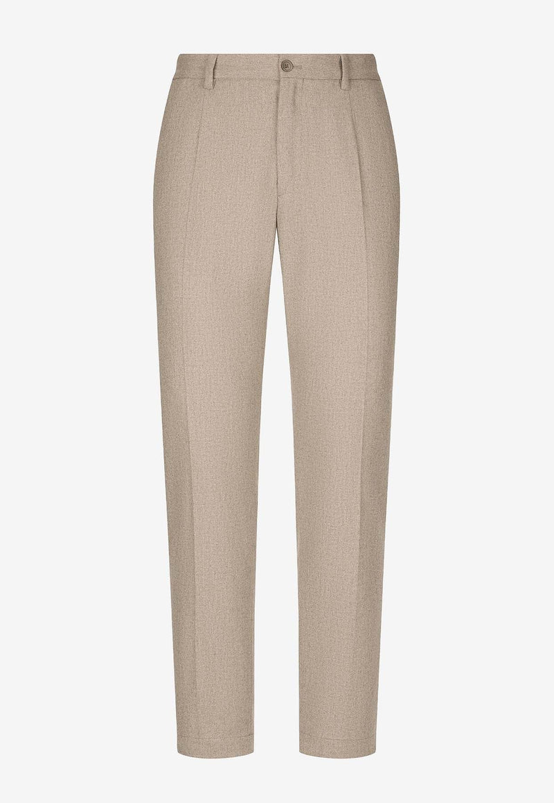 Tailored Cashmere-Blend Pants