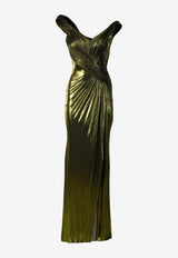 The Astral Sculpted Metallic Gown