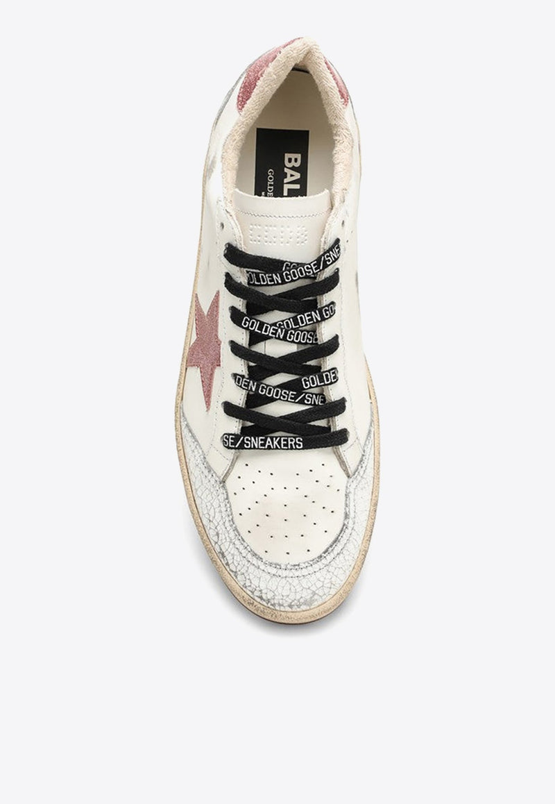 Ball Star Low-Top Sneakers with Glittered Star