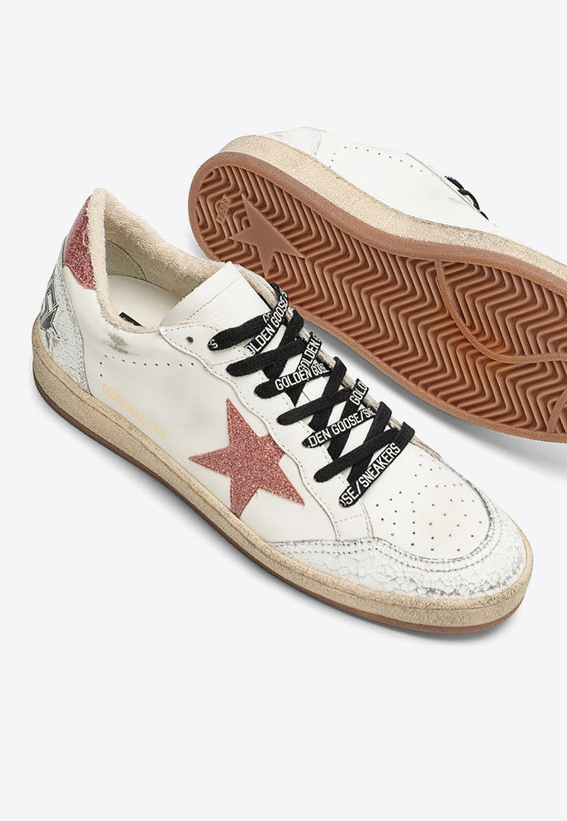 Ball Star Low-Top Sneakers with Glittered Star