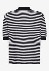 V-neck Stripe Polo T-shirt