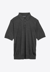 Silk Short-Sleeved Polo T-shirt