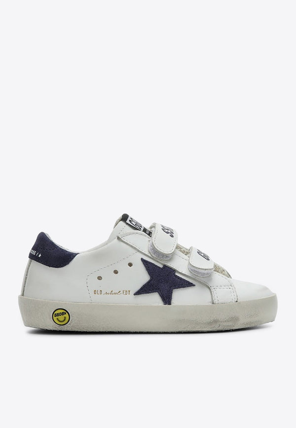 Girls Old School Leather Low-Top Sneakers