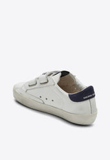 Girls Old School Leather Low-Top Sneakers