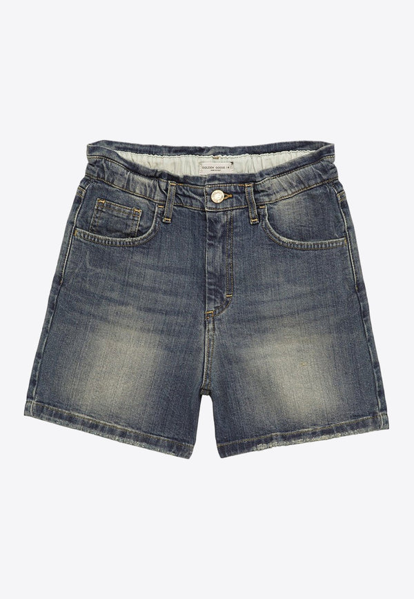 Girls Washed Denim Shorts