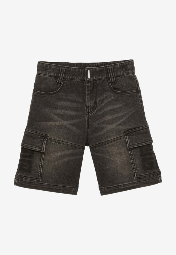 Boys Washed Denim Shorts