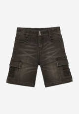 Boys Washed Denim Shorts