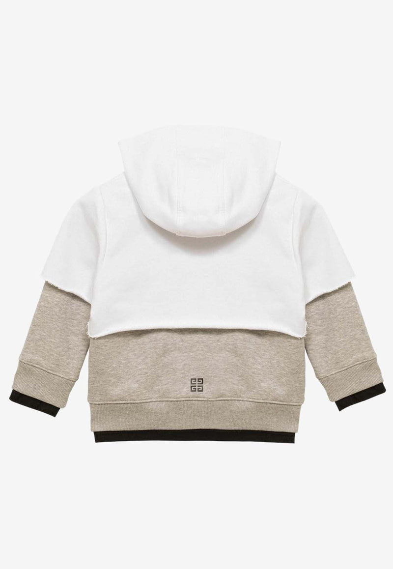 Boys Layered Zip-Up Hoodie