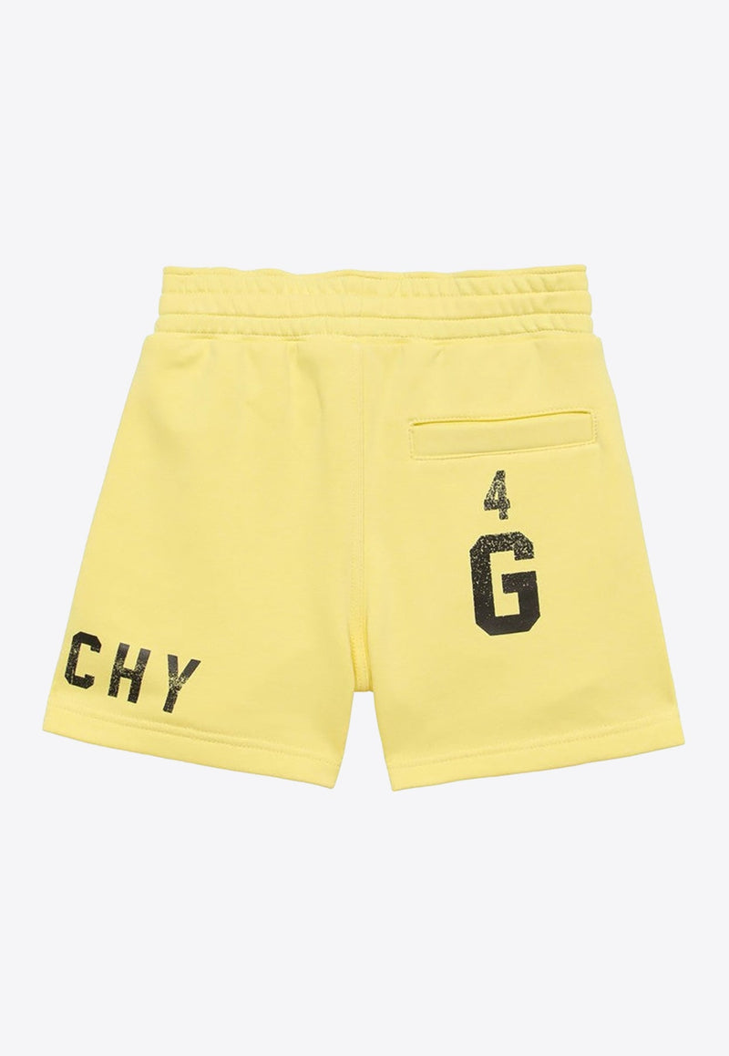 Boys Logo Print Drawstring Shorts