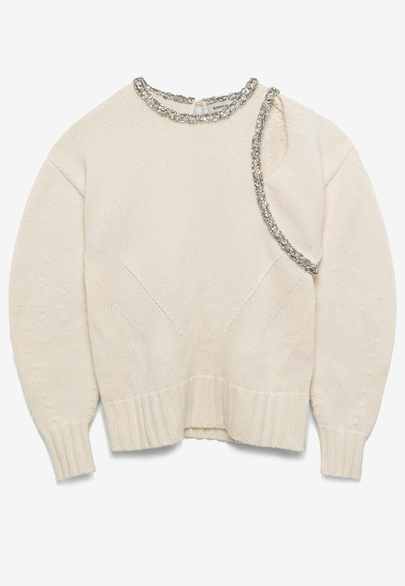 Monroe Crystal-Embellished Sweater