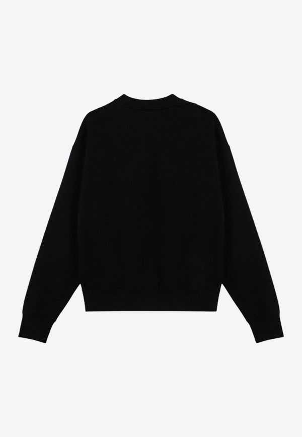 Logo Patch Crewneck Sweatshirt