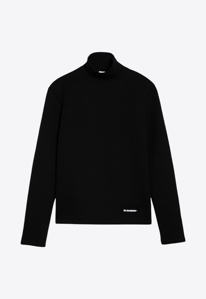 Logo Patch Turtleneck Sweater