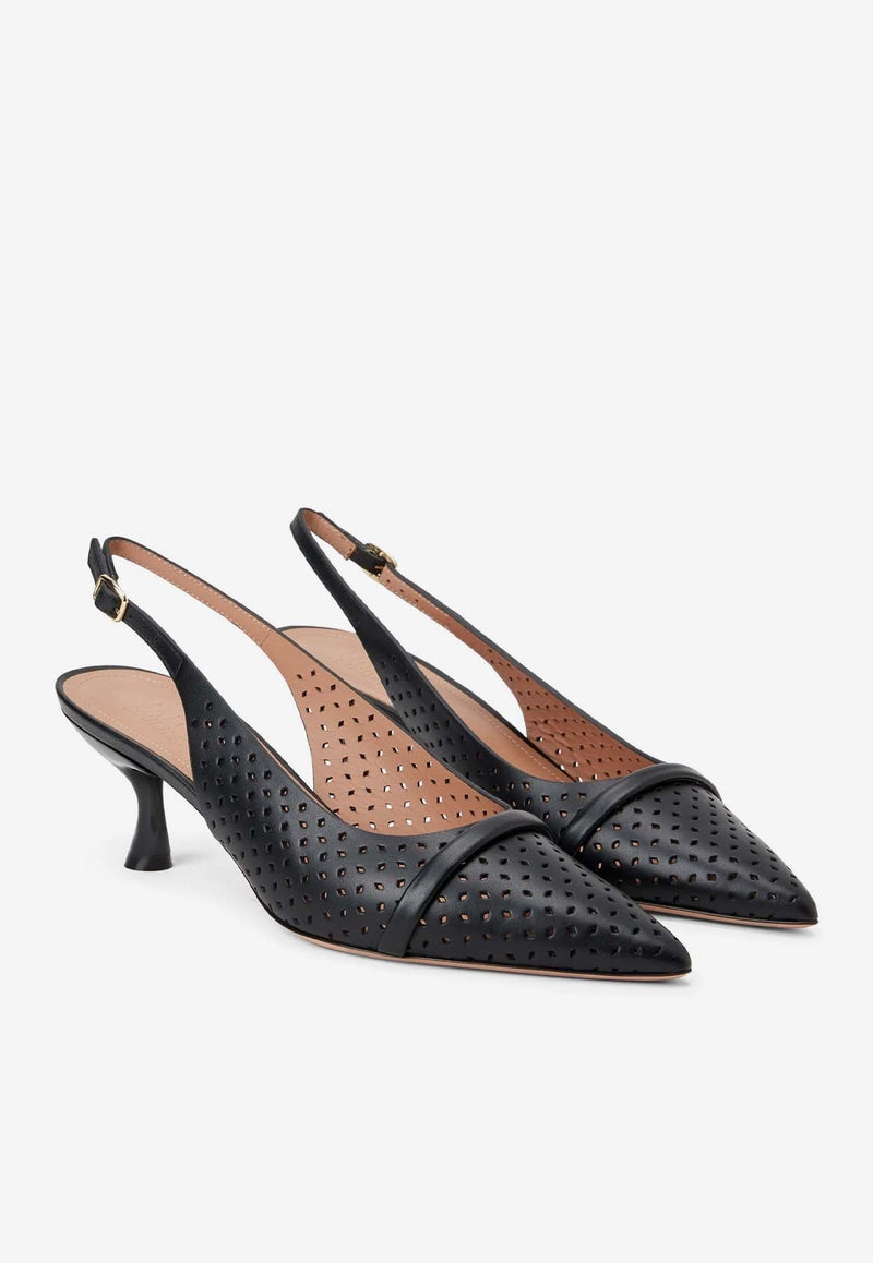 Jama 45 Perforated Leather Pumps