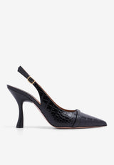 Jama 90 Slingback Leather Pumps