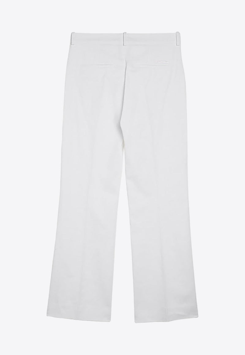 Bootcut Pressed-Crease Pants