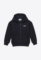 Boys Logo-Printed Zip-Up Hooded Sweatshirt