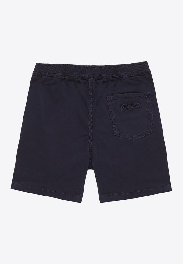 Boys Logo Embroidered Chino Shorts