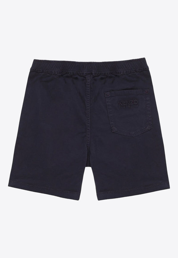 Boys Logo Embroidered Chino Shorts